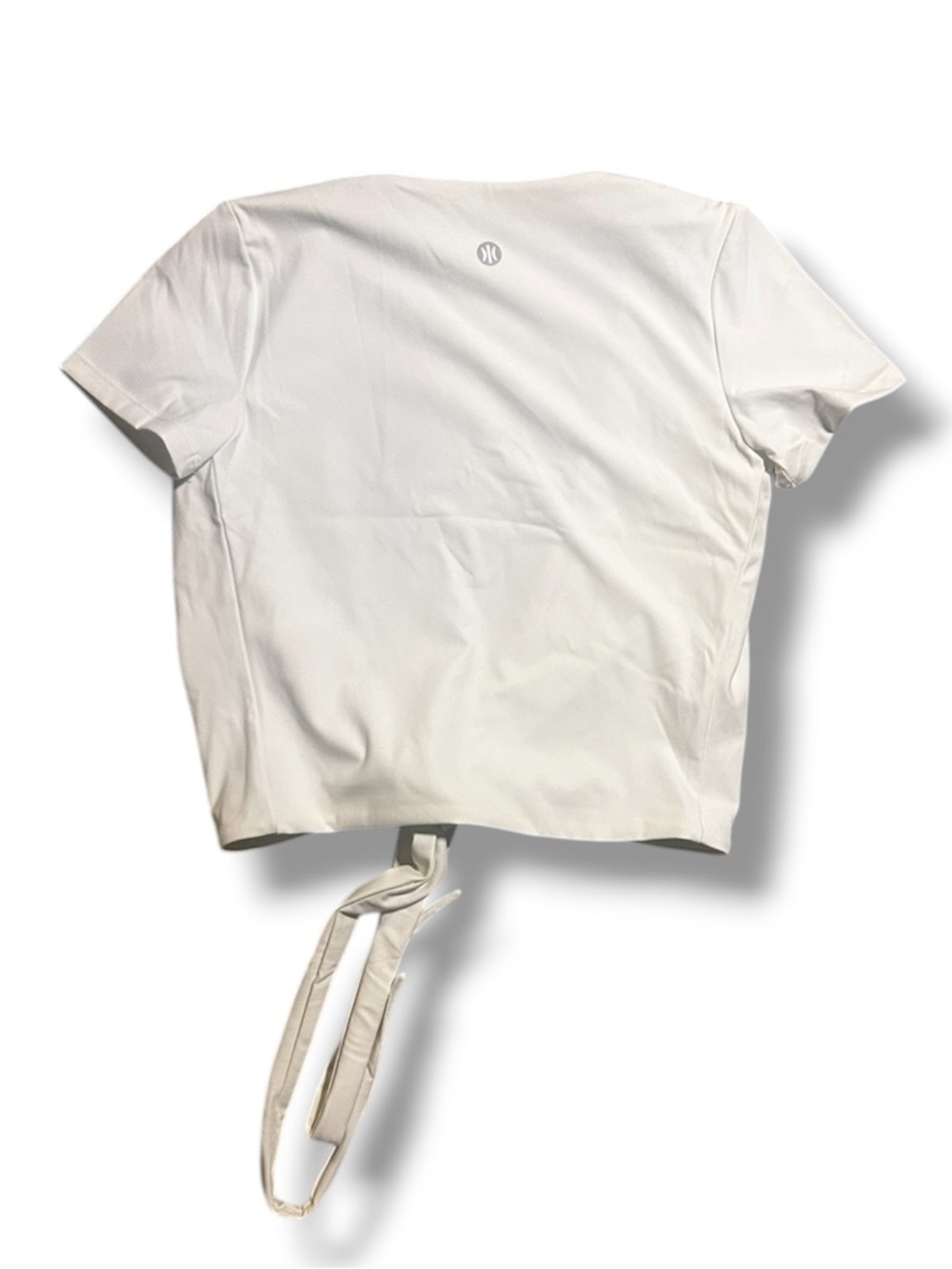 Astoria live luxe wrap quarter sleeve crop top white - Picture 8 of 8